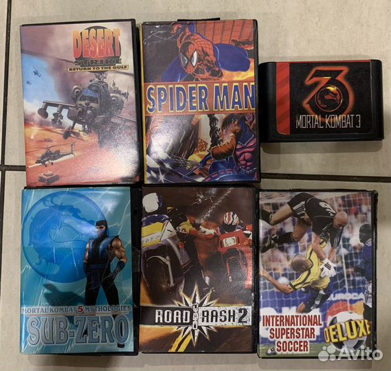 Легендарные картриджи на sega mega drive 16-bit