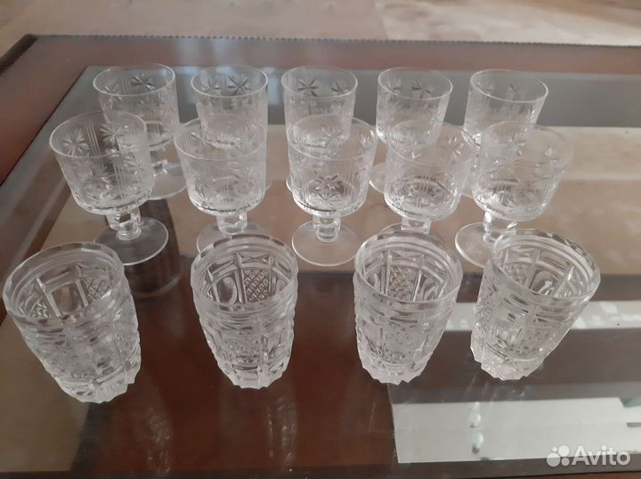 Хрустальные рюмки на ножке СССР