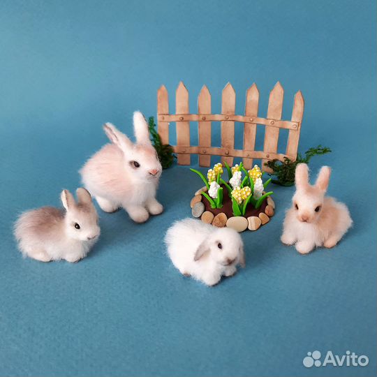 Миниатюрные кролики игрушки