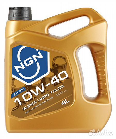10W-40 super uhpd truck A-line CI-4/SL 4л (полу