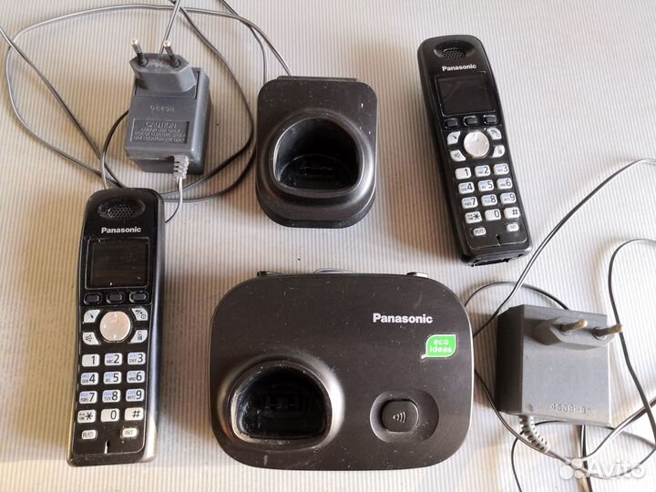 Panasonic станция база радио телефон трубка