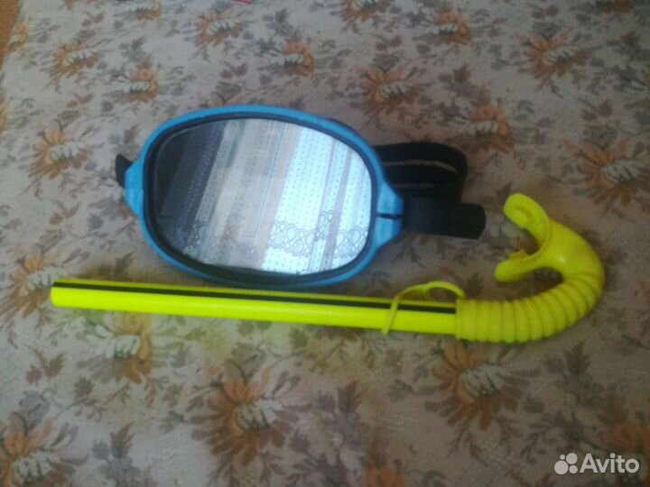 Маска для плавания акванавт и трубка