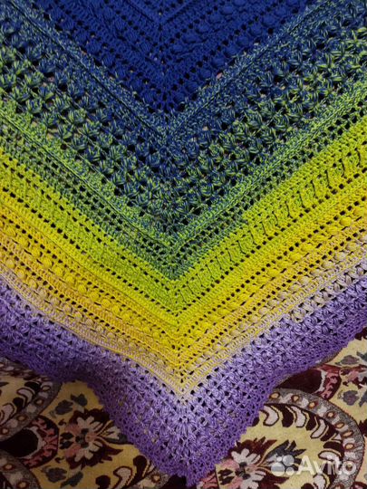 Платок, шаль, бактус ручная работа
