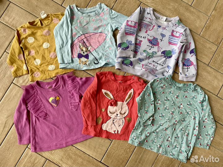 Вещи пакетом для девочки 74-80-86