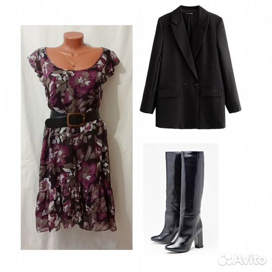 Красивое платье женское из шифона на 8 Марта