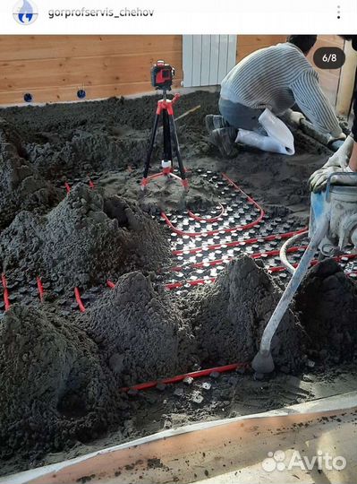 Отопление, ремонт котлов, полусухая стяжка