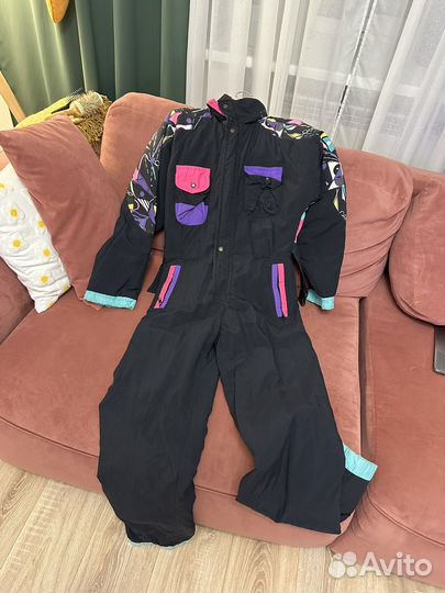 Винтажный горнолыжный комбинезон