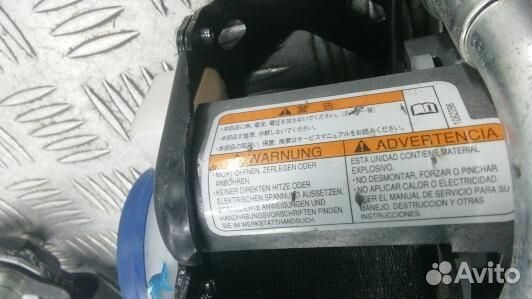 Ремень безопасности с пиропатроном сиденья передне