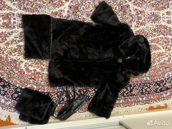 Шуба трансформер норковая с капюшоном