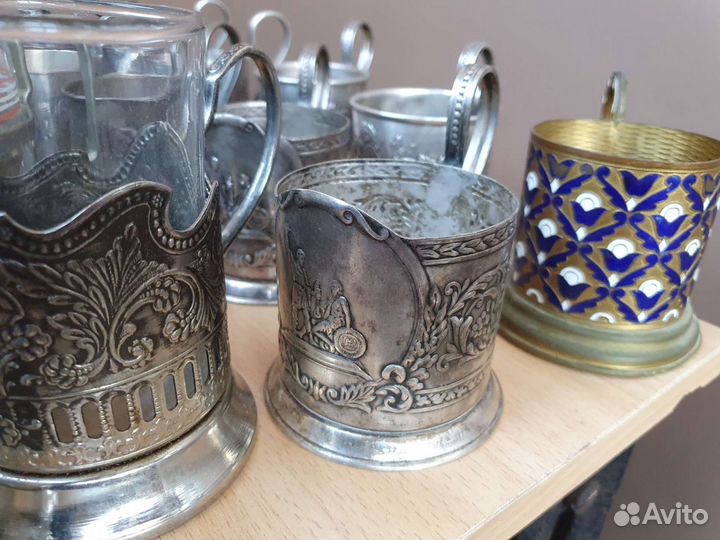 Подстаканник СССР серебро