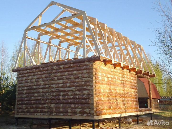 Сруб дома 6х6+3