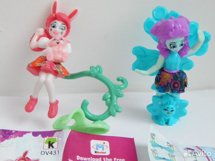 Киндеры девочки Enchntimals и ёлочные из чупа чупс