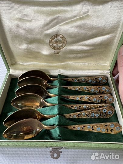 Серебряные чайные ложки лю5 875