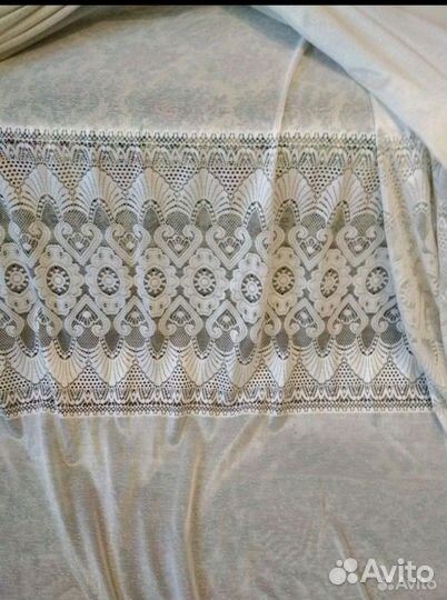 Тюль штора 6 *2,7м. с ломбрикеном Готовая