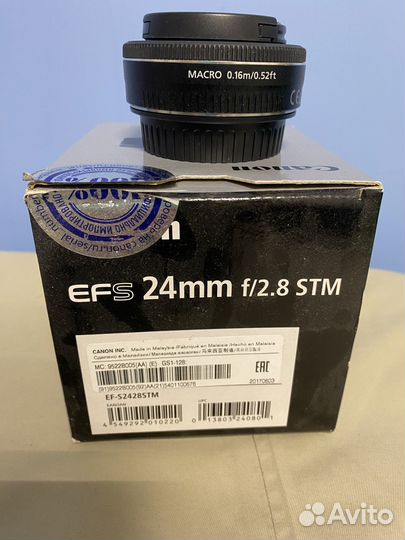Объектив Canon EF-S 24 f/2.8 STM