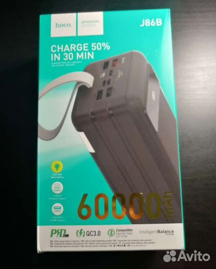 Повер банк hoco J86B 60000MAH новый