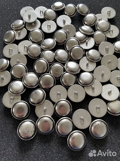 Пуговицы на ножке металл 125 шт. Цена за все