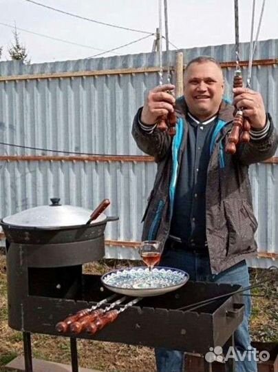 Мангал с печкой под казан Узбекский