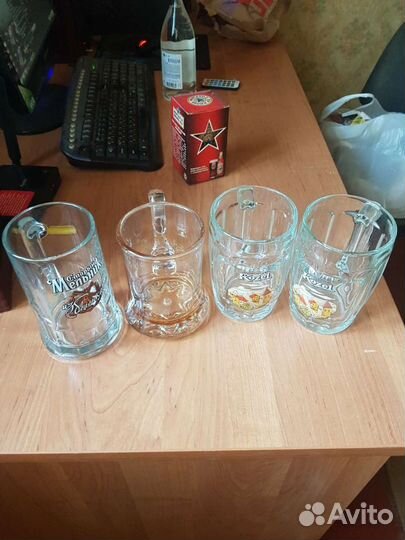 Кружки бокалы пивные