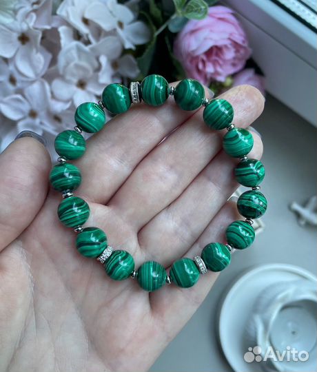 Браслет из малахита