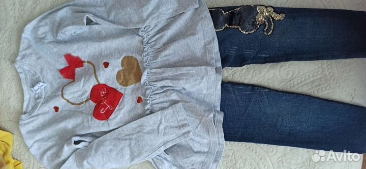 Вещи пакетом на девочку 122 128