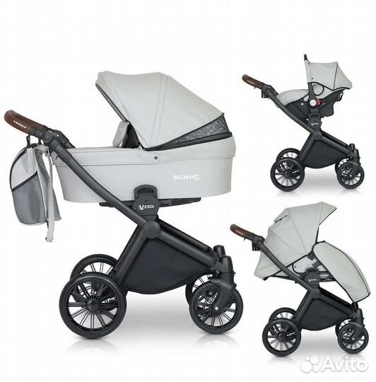 Коляска sonic verdi 3 в 1