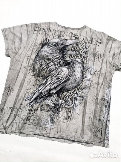 Футболка affliction xtreme couture sinners bones