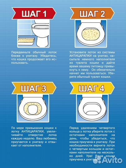 Лоток для приучения кошек к унитазу