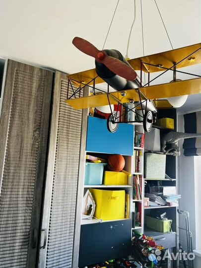 Люстра потолочная самолет