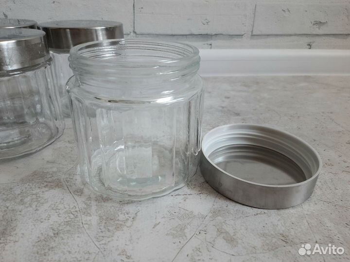 Банки стеклянные для хранения пакетом
