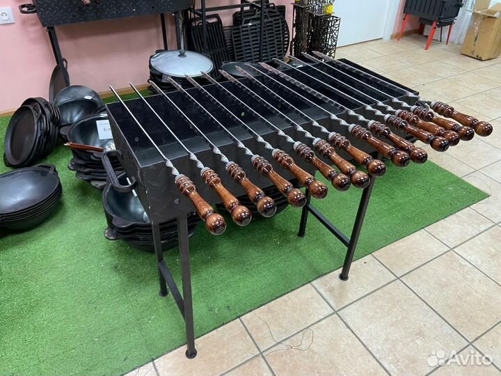 Мангал высокий со съемными ножками 3 мм толщина