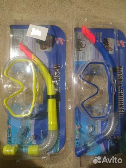 Набор для плавания маска, трубка, от 8 лет