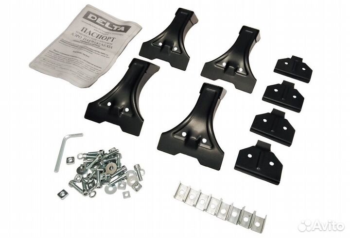 Багажник Delta крыло для Daewoo Nexia silver