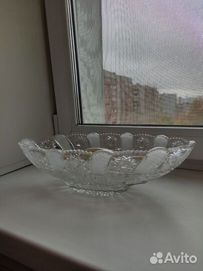 Салатник хрустальный