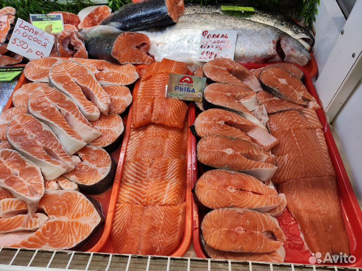 Стейки Мурманской форели охлажденной премиум