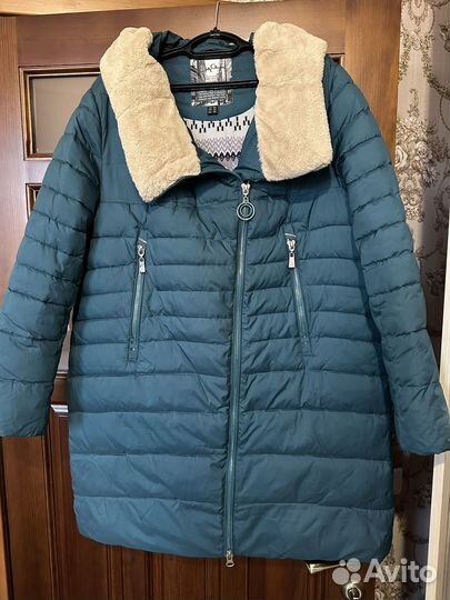 Пуховик зимний женский 58 размер