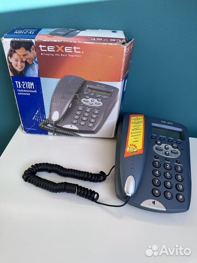 Телефон домашний проводной Texet TX-210M