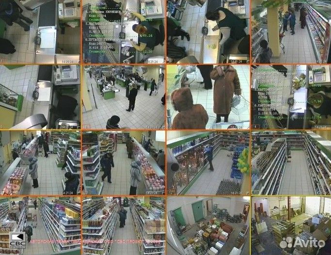 Комплект видеонаблюдения в магазин