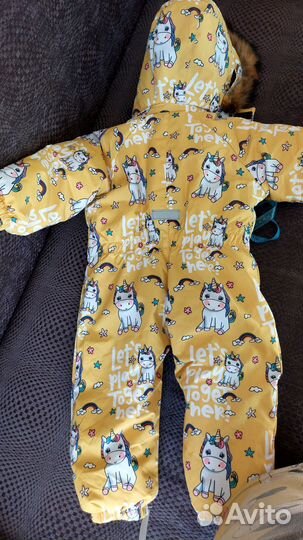 Зимний комбинезон для девочки 104