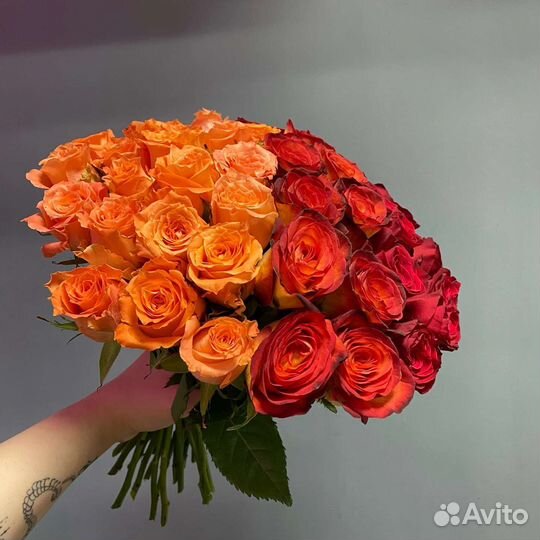 Цветы розы букет