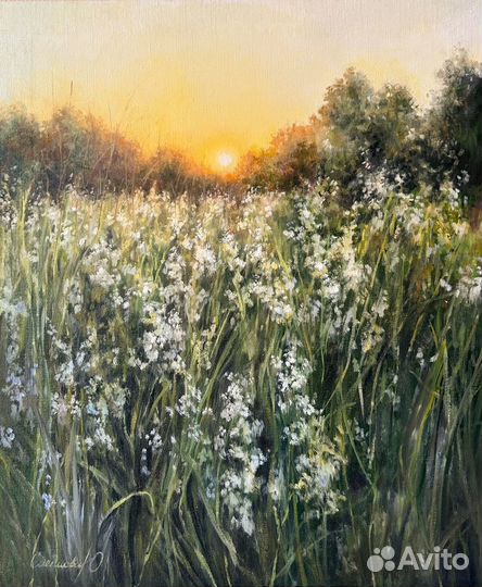 Картина маслом пейзаж большая 