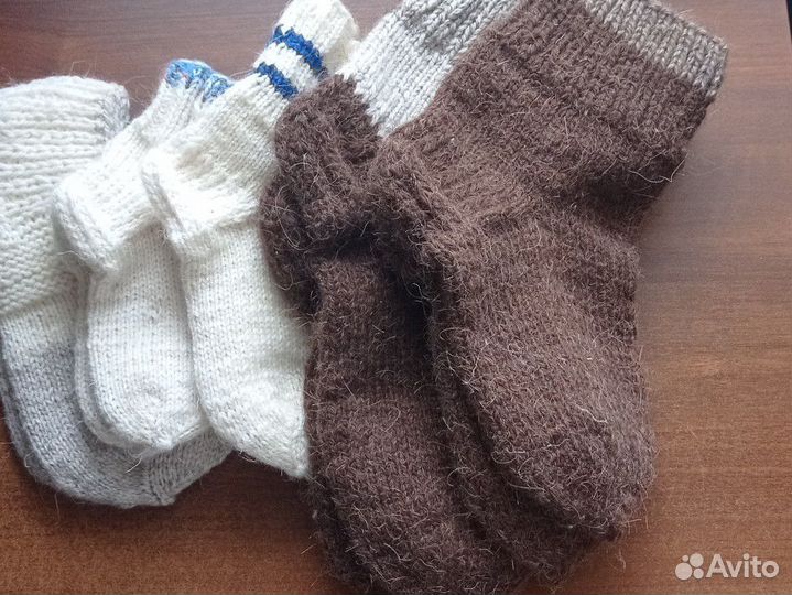 Шерстяные носки ручной работы