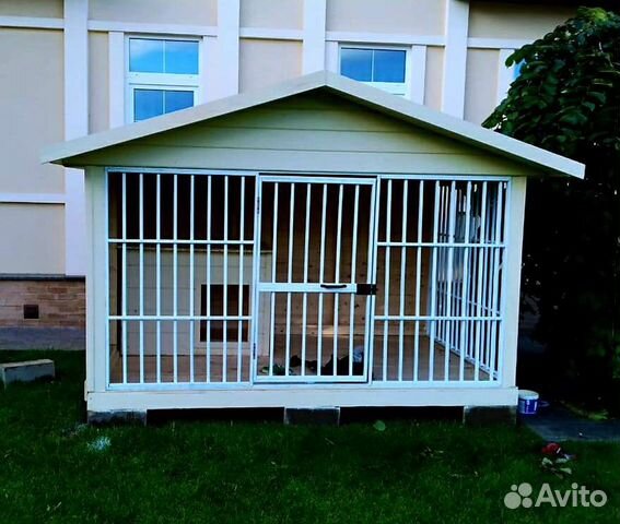 Вольеры для собак с будкой