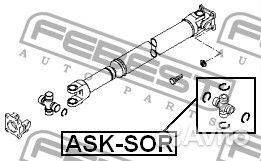Asksor Крестовина карданного вала 28x48 / 77
