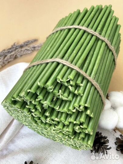 Свечи зеленые эзотерические