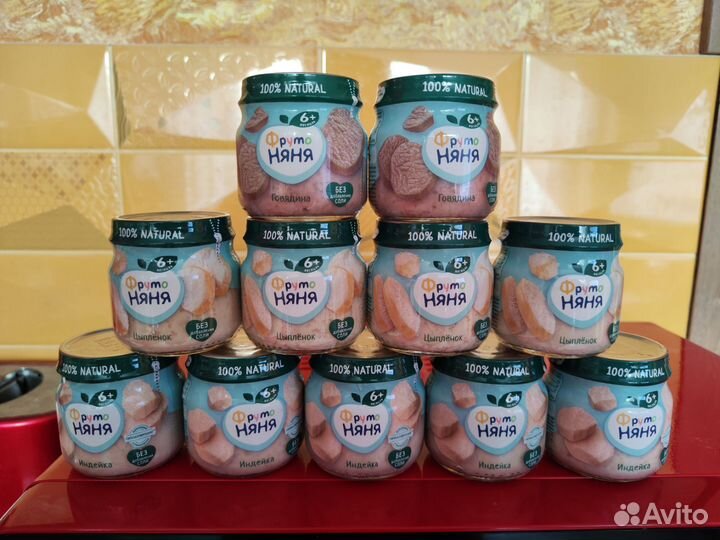 Мясные пюре фрутоняня