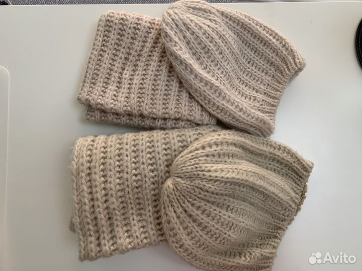 Комплект шапка и снуд для девочки зимние