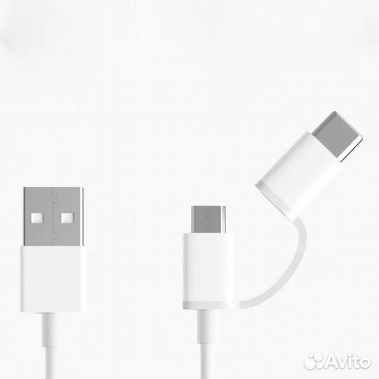 Кабель с переходником Xiaomi USB - Micro USB/Type