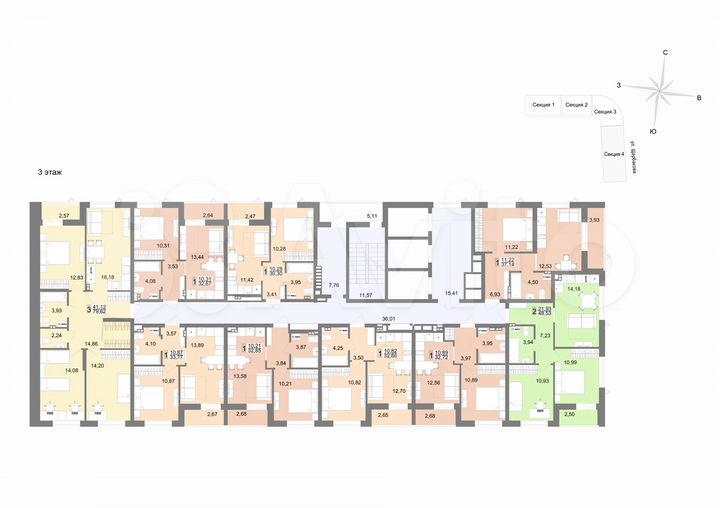 2-к. квартира, 48,7 м², 14/23 эт.