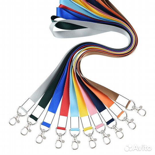 Ленты(шнурки) для бейджей (карабин, клипса)